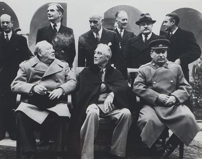 UPI - Iconic 1945 - Yalta Conference - Churchill, Roosevelt & Staline
