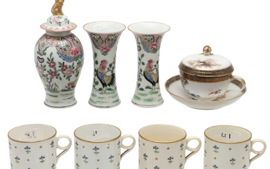 VARIOUS 19TH CENTURY AND LATER ENGLISH AND CONTINENTAL PORCELAIN.