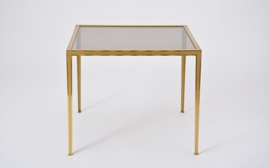 Vereinigte Werkstatten - Coffee table - Brass, Glass