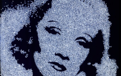 Vik Muniz Marlene Dietrich (from Pictures of Diamonds)