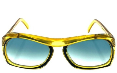 Vintage Christian Dior Green and Yellow Square