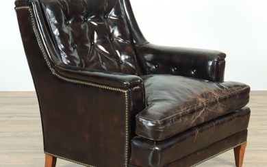 Vintage Henredon Leather Club Chair