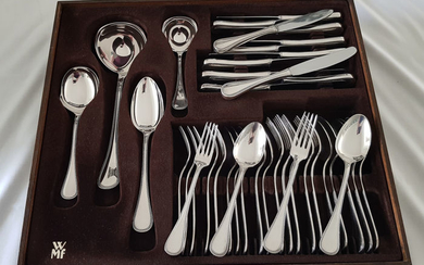 WMF - Silver plated cutlery with Pearl edge - 6 persons / 40 pieces - Silver plated