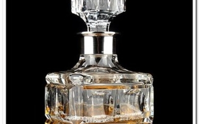 Whiskey decanter - .830 silver - Gebruder Deyhle - Germany - First half 20th century