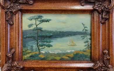 William Truitt O/B New England Coastal Landscape Painting