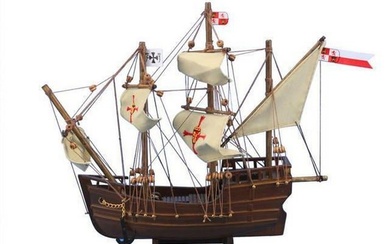 Wooden Pinta Model Ship 12"