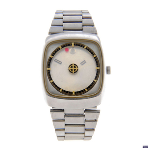 ZODIAC - a gentleman's stainless steel Mystery bracelet watch.