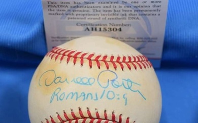 darrell porter PSA DNA COA autograph american league OAL hand signed baseball