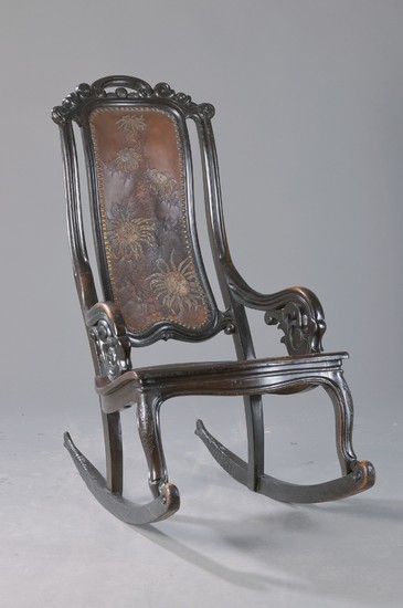 rocking chair of Georg Hulbe (1851 Kiel-...