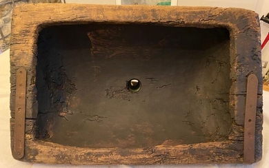 sink in original patina - Copper, Wood - 20th century