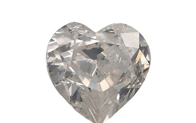 1.00ct Natural Heart shape diamond, H-G color and SI...