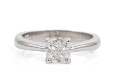 1.01ct Diamond Solitaire Ring GIA E SI1