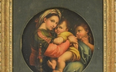 After Raphael (Italian, 1483-1520) Copy of Madona della Sedia (Madonna of the Chair)