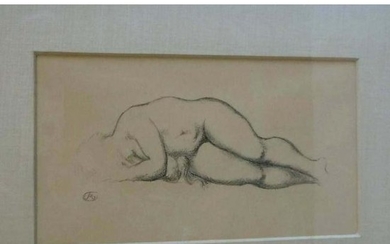 ARISTIDE MAILLOL RECLINING FEMALE NUDE LITHOGRAPH GIRL
