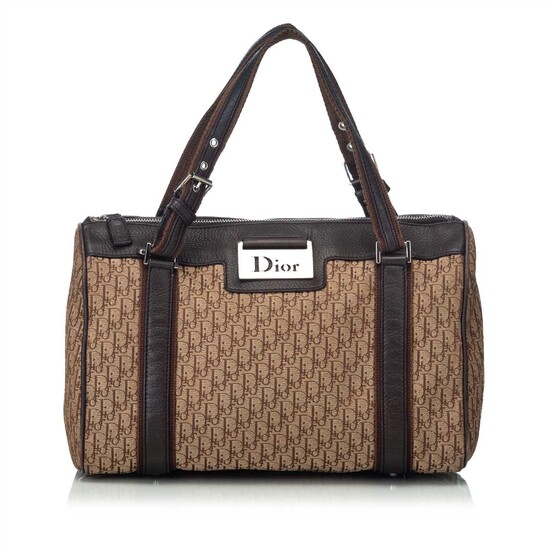 A Christian Dior oblique jacquard handbag
