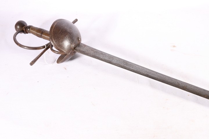 17th century style rapier with double bowl guard of typical ...