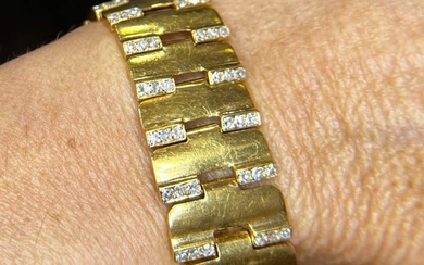18K Yellow Gold 3.75 Ct. Diamond Bracelet