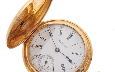 Waltham 18k Rose Gold Hunting Case Pocket Watch