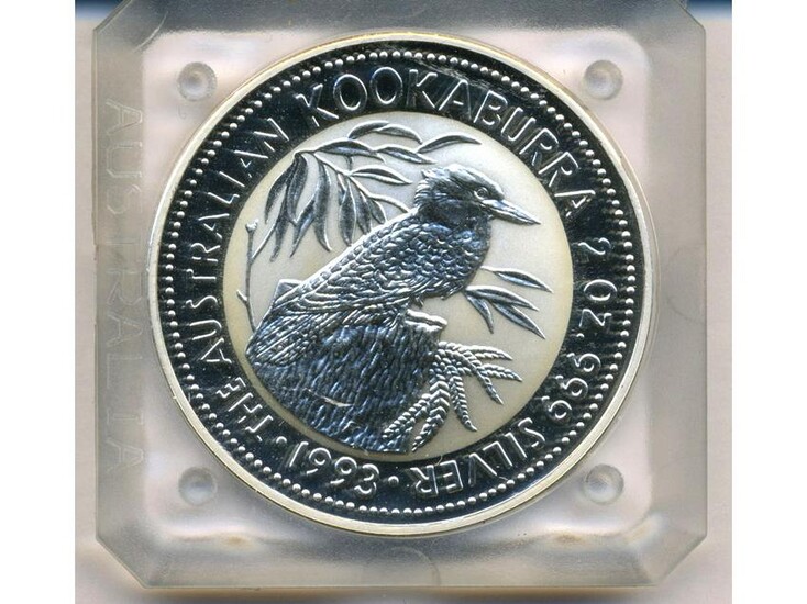 1993 Two Dollar "Kookaburra" Two-Ounce Silver Coin