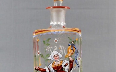 19Th Century Lobmeyr Style Bottle