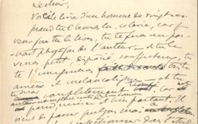 Sacha GUITRY Manuscrit autographe, [1905 ?] ; 1 pa…