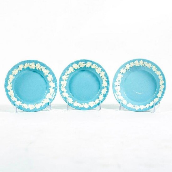 3pc Wedgwood Embossed Queensware Saucer