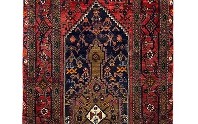 4 x 8 Persian Tribal Hamadan Runner Rug