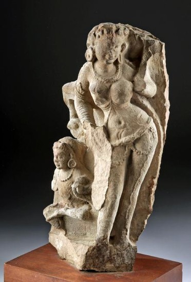 11th C. Indian Rajasthan Sandstone - Female Celestial