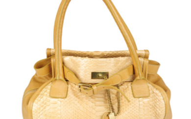 CHLOÉ - a python skin Marlow handbag.