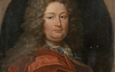 COLE FRANAISE VERS 1700, ENTOURAGE DE HYACINTHE RIGAUD PORTRAIT D'HOMME...