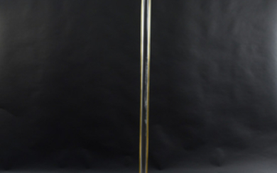 LUCITE AND BRASS FLOOR LAMP