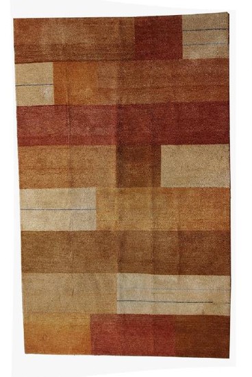 Hand made vintage Persian Gabbeh rug 6.5' x 9.8' (