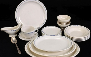 A 17-pc. SET OF D&RGW RAILWAY DINING CAR CHINA
