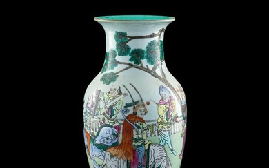 A Chinese famille rose 'figural' vase, early 19th century