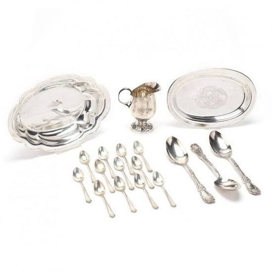 A Collection of Sterling Silver Tableware
