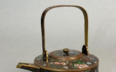 A Fine Japanese Cloisonne Teapot, Meiji Period