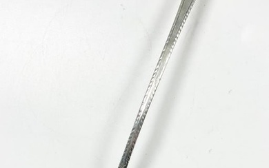 A George III 18th century silver soup ladle