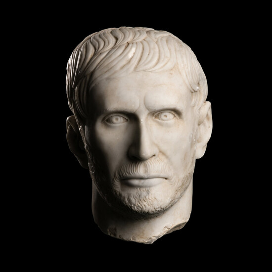 A Grand Tour Marble Portrait Head of the Capitoline Brutus