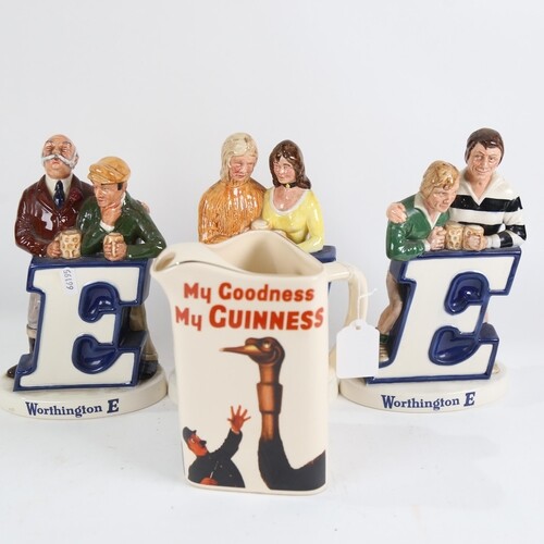 A Guinness jug, and 3 Beswick Worthington E figures (4)