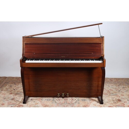 A LINDNER MAHOGANY CASE APARTMENT PIANO 109cm (h) x 138cm (w...