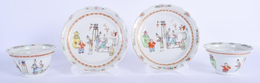 A PAIR OF 18TH CENTURY CHINESE EXPORT FAMILLE ROSE