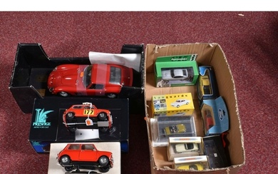 A QUANTITY OF BOXED MODERN DIECAST CAR MODELS, to include Re...