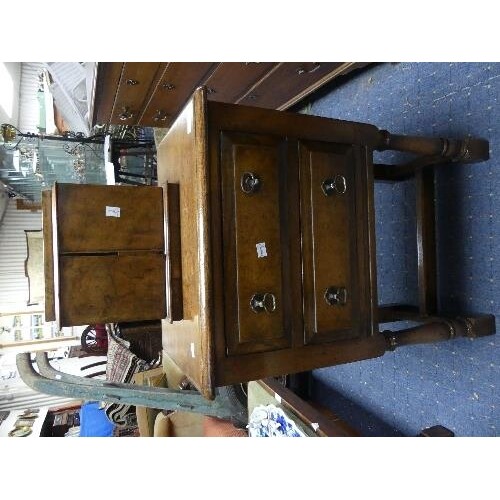 A Victorian walnut Table Top Cabinet / Jewellery Case, with ...