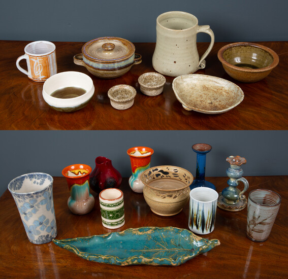 A collection of vintage pottery