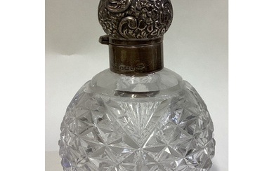 A novelty Victorian silver and glass scent bottle. Birmingha...