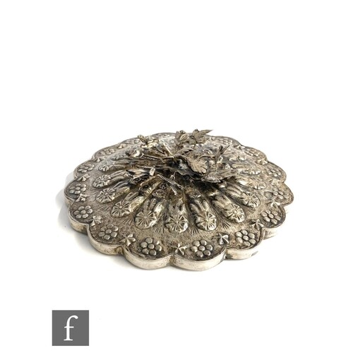 An early 20th Century Turkish silver backed circular hand mi...