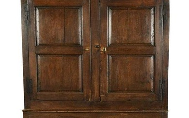 An oak livery cupboard, early 18th century