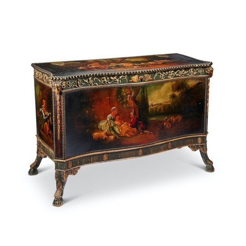 An unusual late 19th/early 20th century Italian painted clos...