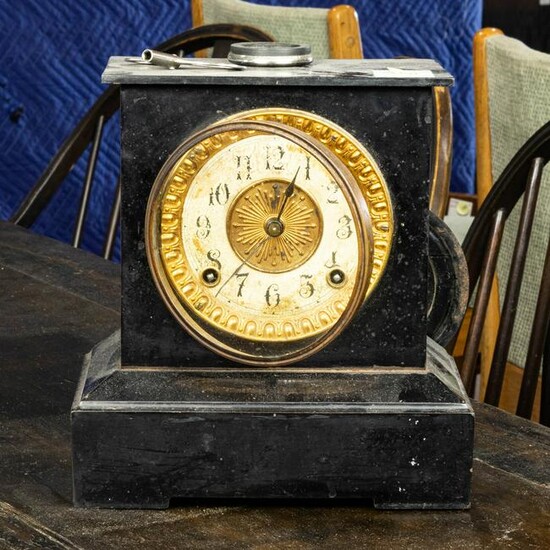 Ansonia slate mantle clock