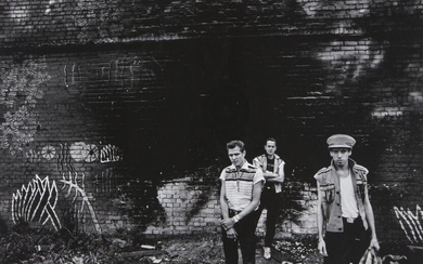Anton Corbijn, Dutch b.1955- The Clash, 1982; pigment print on fine art paper, signed, titled and numbered 7/15 in pencil to window mount, image 29.5 x 45cm (framed) (ARR) Provenance: Acquired from the artist by the present owner.
